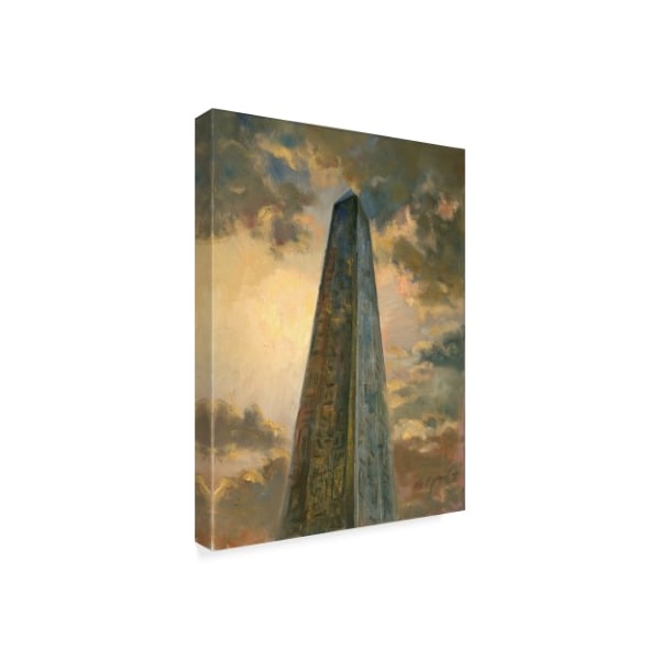 Hall Groat Ii 'Obelisk' Canvas Art,14x19